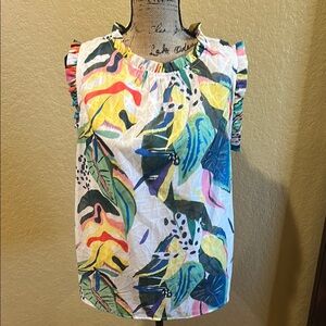 Ott tropical, sleeveless summer top, XL, like new | offer in description